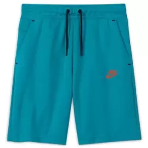 Image of Nike Sportswear Tech Fleece Big Kids (Boys') Shorts - Blue