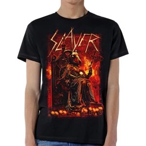 Image of Slayer - Goat Skull Unisex Medium T-Shirt - Black