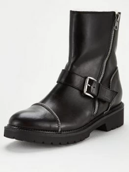 Image of KURT GEIGER LONDON Rudie Ankle Boots - Black, Size 4, Women