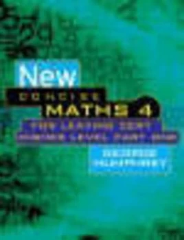 Image of New Concise Maths 4 by George Humphrey Paperback