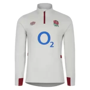 Image of Umbro England Rugby Mid Layer Top 2023 2024 Adults - Grey