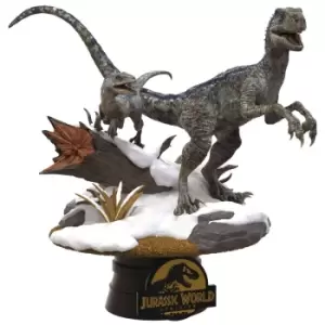 Image of Beast Kingdom Jurassic World Dominion Blue and Beta D-Stage Diorama