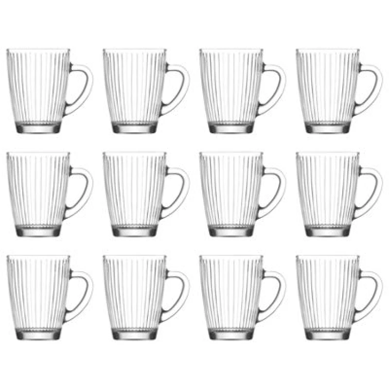 Image of Lav Hestia Glass Mugs - 400Ml - Pack Of 12