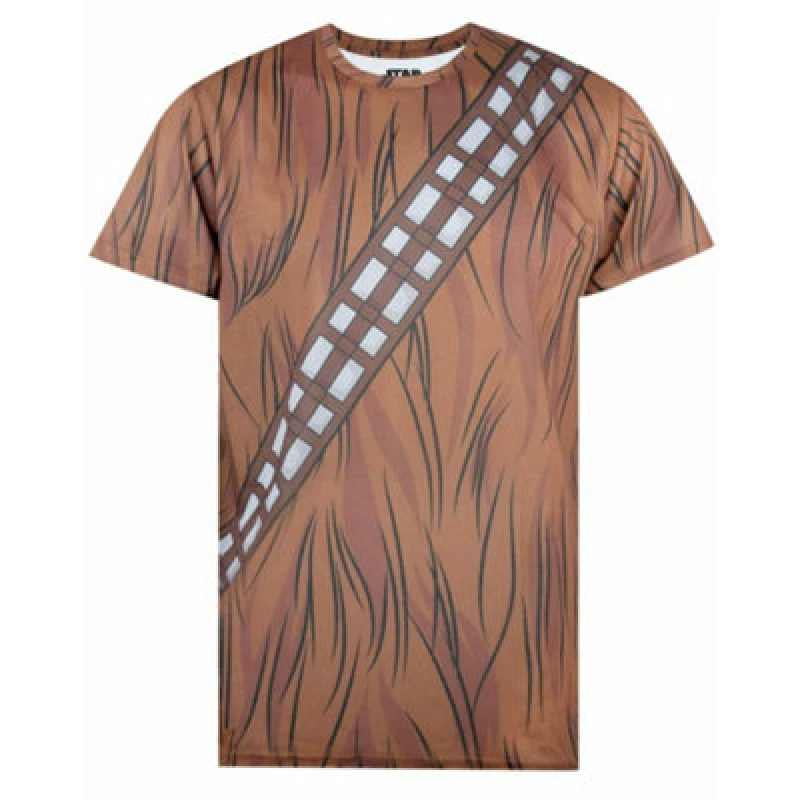 Image of Star Wars Short Sleeved T-Shirt Brown male