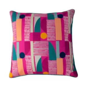 Image of Barcelona Art Deco Cushion Fuchsia