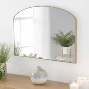 Image of Yearn Mirrors Yearn Mini Mantle Mirror Gold 71 X 49cm