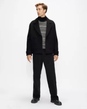 Image of Textured Stripe Crew Neck Jumper