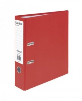 Image of Rexel Karnival LAF Paper over Board 70mm A4 Red PK10