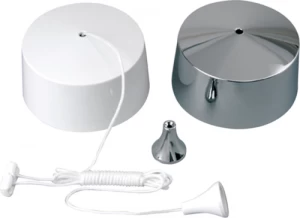 Image of KnightsBridge Bathroom Ceiling Pull Cord Dimmer Switch 50W/250W