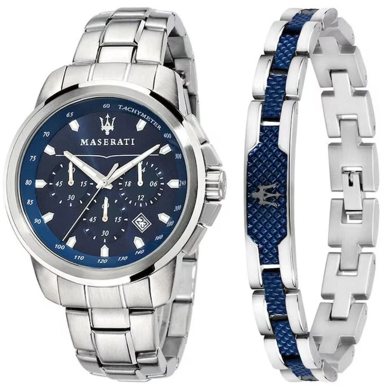 Image of Maserati Watch Gift Set Analogue Quartz Watches One Size Silver 75060711000