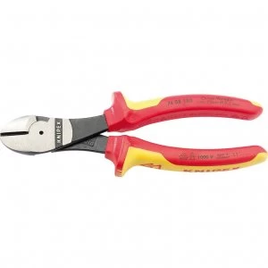 Image of Knipex Insulated High Leverage Diagonal Side Cutters 180mm