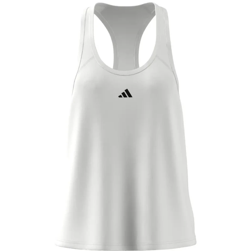 Image of Womens tank top adidas Essentials Minimal Branding Racerback Blanc Female L
