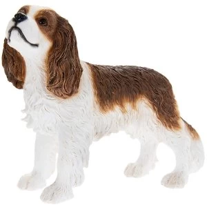 Image of Cavalier King Charles Spaniel White & Tan Figurine By Lesser & Pavey