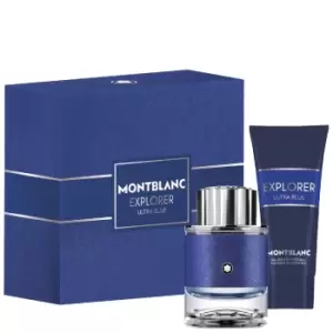Image of Mont Blanc Christmas 2022 Explorer Ultra Blue Eau de Parfum 60ml Gift Set