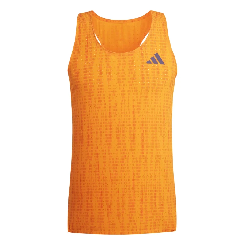 Image of Tank top adidas Adizero Orange Male L