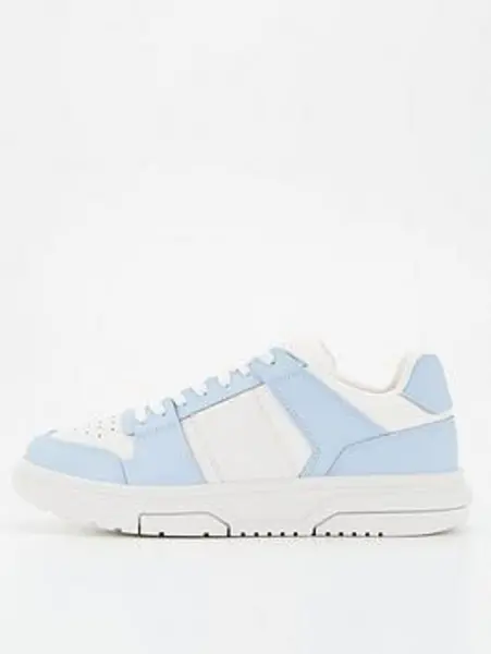 Image of Tommy Jeans Leather Skate Sneaker - Blue
