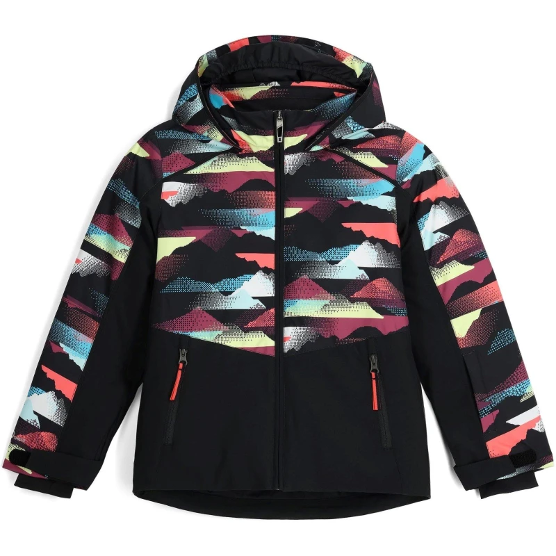 Image of Spyder Kids Conquer Waterproof Ski Jacket Multi female 7-8 (S)
