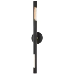 Image of Hendrix 2 Light Wall Sconce Black
