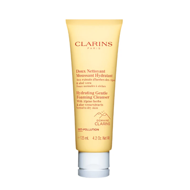 Image of Clarins Hydrating Gentle Foaming Face Cleanser with Aloe Vera 4.2 oz.