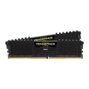 Image of Corsair Vengeance BLACK LPX 32GB (2 x 16GB) DDR4 2666MHz Memory Kit - CMK32GX4M2A2666C16