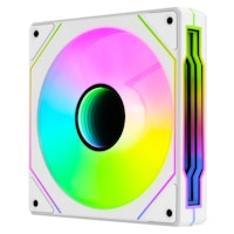 Image of Aerocool Phantom M-3R Reverse Flow ARGB White LED Fan - 120mm