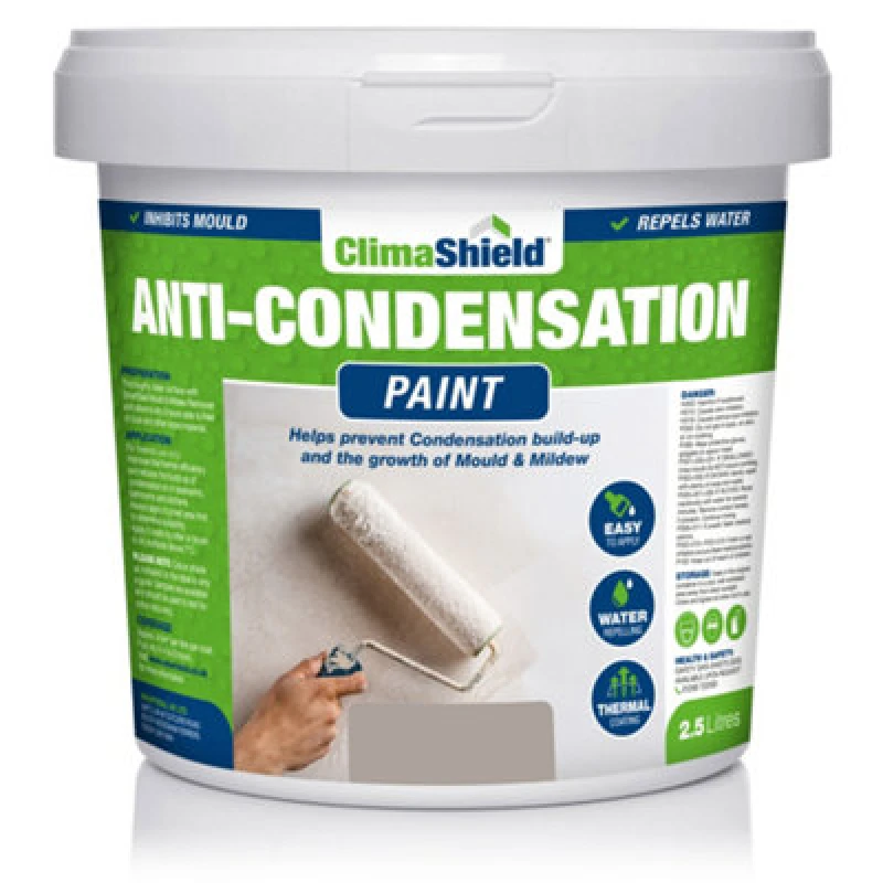 Image of Smartseal Anti-condensation Paint - Mountain Stone (2.5L) Reduce Condensation On Walls And Ceilings 5.061E+12