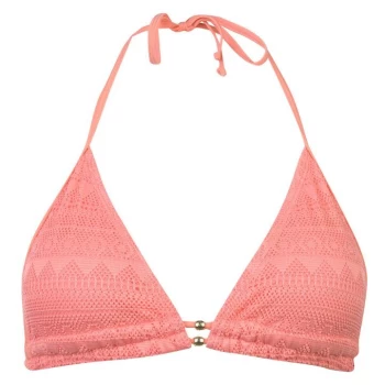 Image of SoulCal Lace Triangle Bikini Top Ladies - Orange