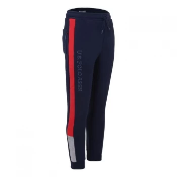 Image of US Polo Assn Panel Fleece Joggers - Navy