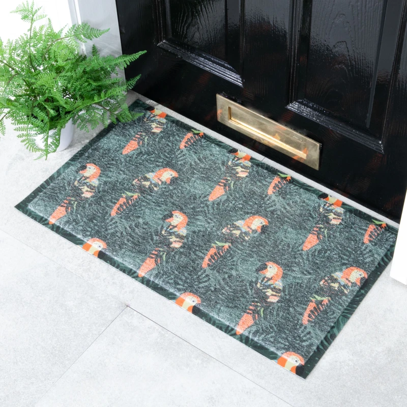 Image of Native Natural Jungle Bird Doormat (70 X 40Cm)