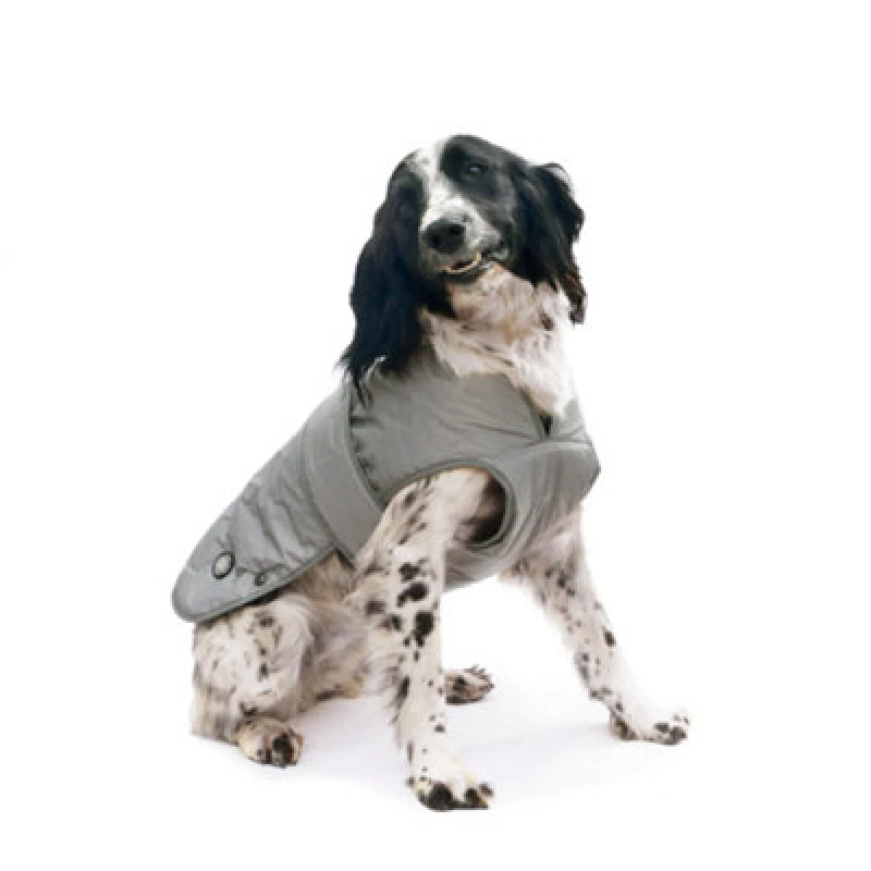 Image of Ancol 'Ultimate Reflective' Water Resistant Fleece Lined Small Dog Coat Silver