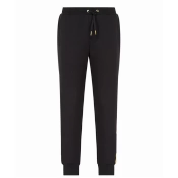 Image of Armani Exchange Tape Fleece Jogging Pants - Black