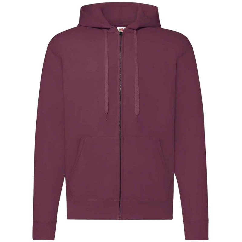 Image of Fruit of the Loom Mens Classic Hoodie in Burgundy Size: Small Burgundy Male S