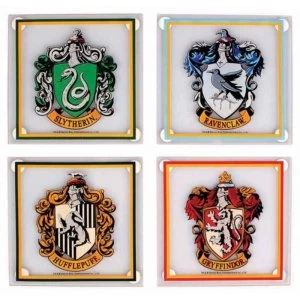 Image of Harry Potter - All Houses Set of 4 Coaster Set
