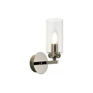 Image of Luminosa Lighting - Wall Lamp Switched, 1 x E14, Polished Nickel