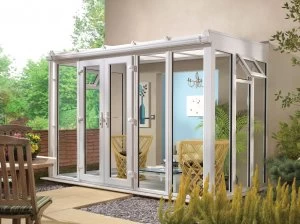 Image of Wickes Lean To Full Glass Conservatory - 15 x 8 ft
