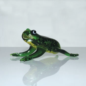 Image of Objets d'Art Miniature Glass Ornament - Frog