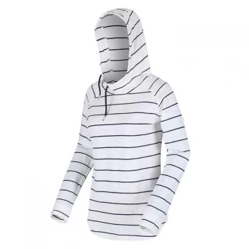 Image of Regatta Merindah Overhead Hoodie - White/Navy
