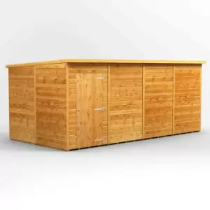 Image of Power 16' x 8' Pent Windowless Garden Shed