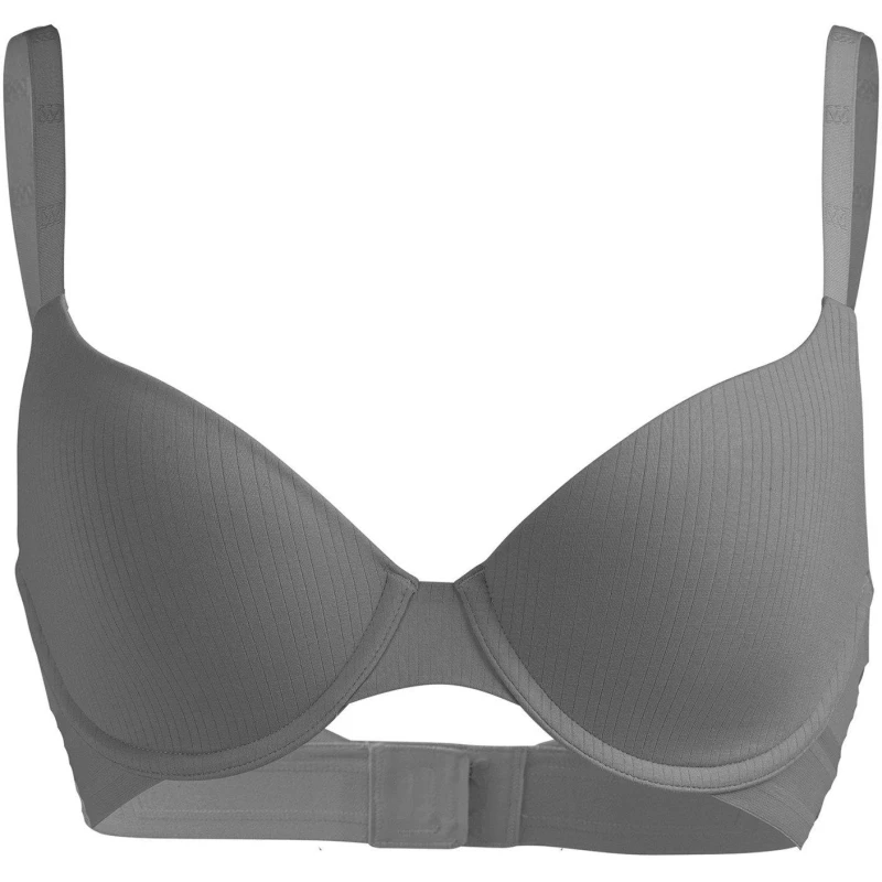 Image of Wolford Beauty Cotton Full Cup Bra Smoke female 32A