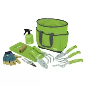 Image of Draper Garden Tool Set with Floral Pattern (11 Piece)