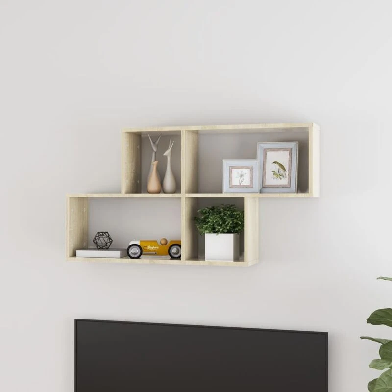 Image of VIDAXL Vidaxl - Wall Shelf Sonoma Oak 100x18x53cm Engineered Wood 8720286595817