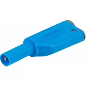 Image of PJP 1066-Bl Stackable Shrouded 4mm Plug Blue