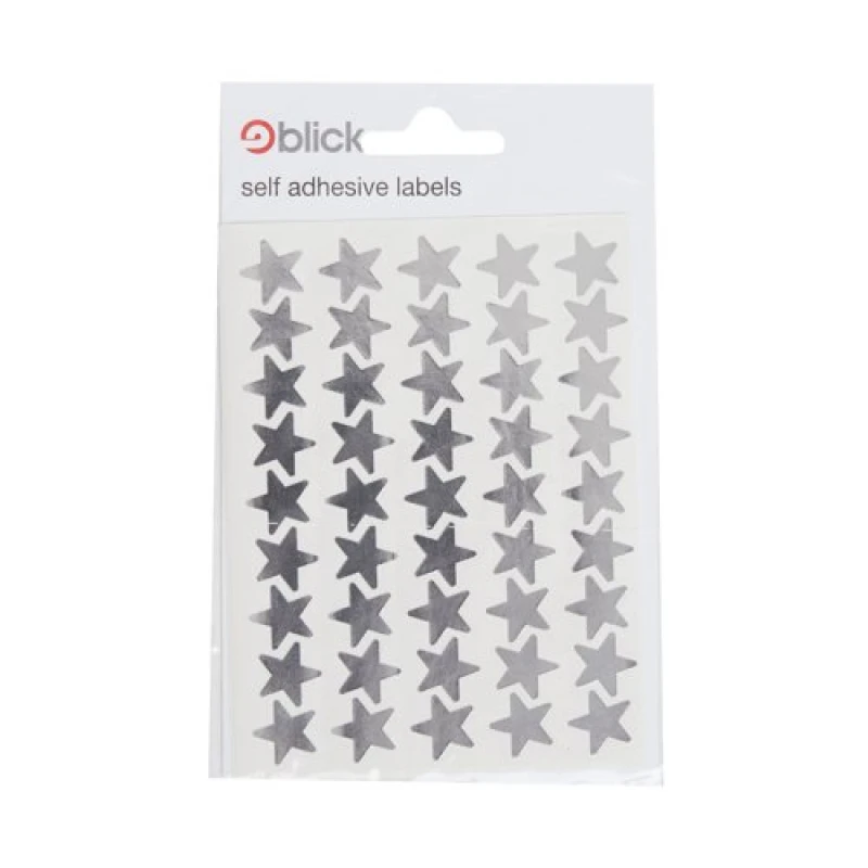Image of Blick Metallic Star Labels 14mm - Silver (135 Pack) RS025955