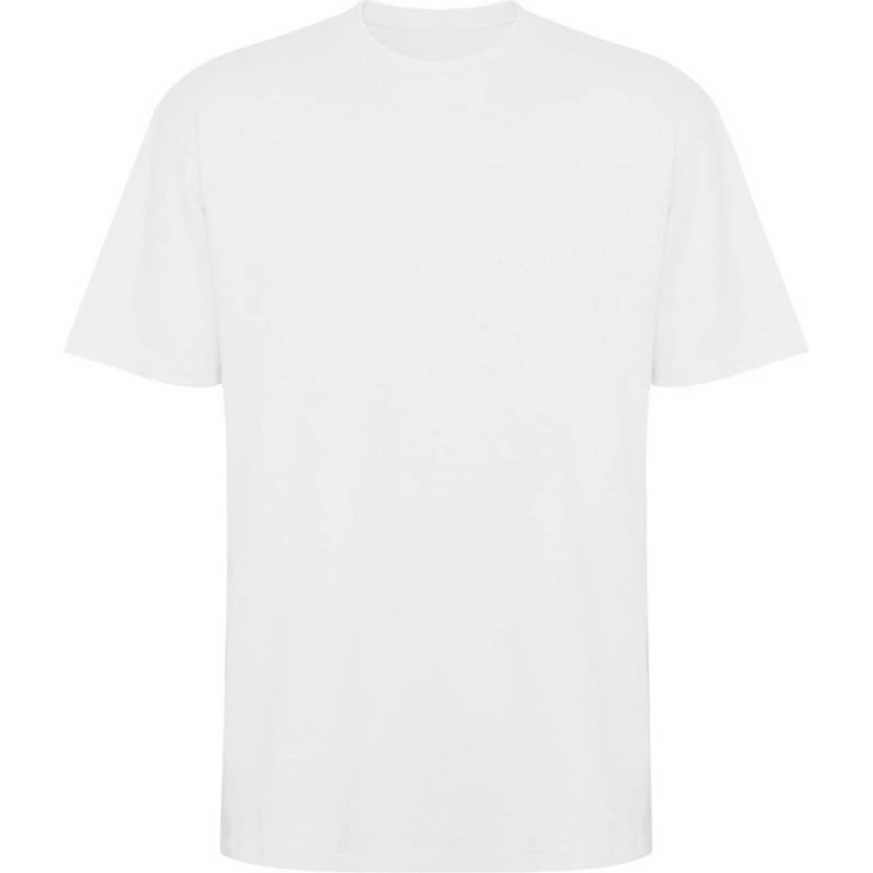 Image of ROLY Mens Bull Oversized Short-Sleeved T-Shirt in White Size: XS White Male XS