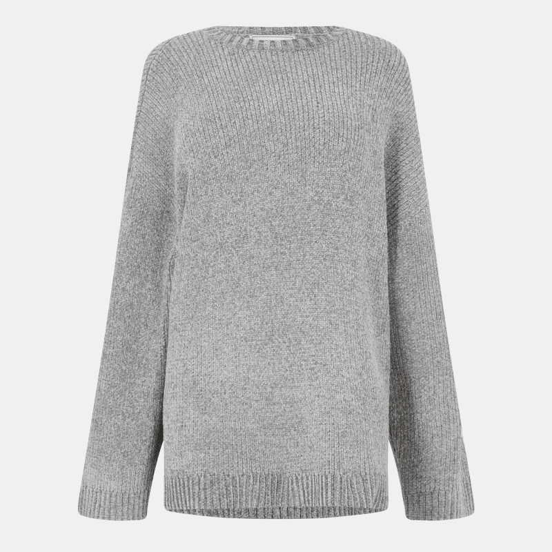 Image of Jack Wills Womens Chenille Crew Neck Jumper Washed Khaki female 8 (XS)