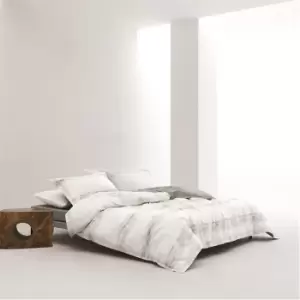 Image of Himeya Swept Away 200TC Cotton Percale Duvet Cover - Cream