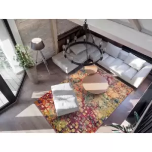 Image of Colores modern rugs col 11 120cm x 170cm Rectangle - Multicoloured