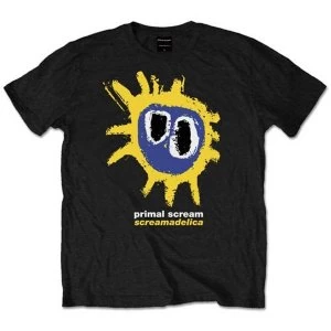 Image of Primal Scream - Screamadelica Yellow Unisex Small T-Shirt - Black