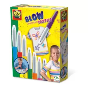 Image of SES Creative Textile Blow Airbrush Pens, Five Years and Above (00281)