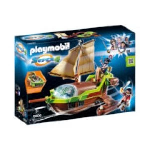 Image of Playmobil Super 4 Floating Pirate Chameleon with Ruby (9000)